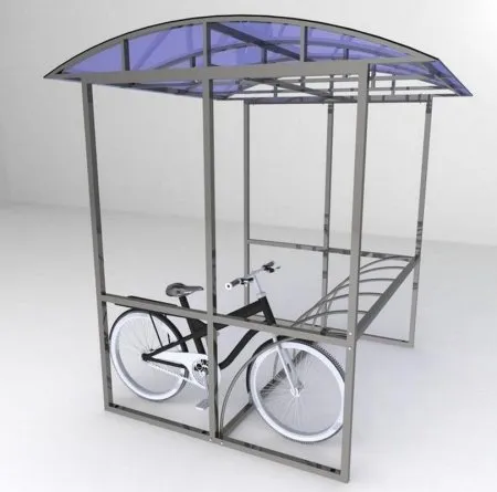 Велопарковка крытая Бетта-5 на пять веломест (разборная) Велопарковка крытая Бетта-5 на пять веломест (разборная)