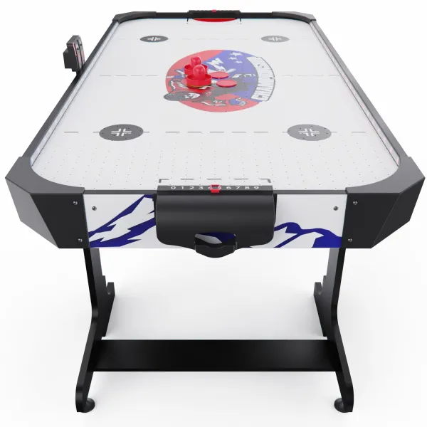 Игровой стол – аэрохоккей с подсветкой DFC Championship 53" 135 х 65 см, складной, белый
