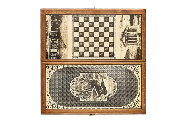 Нарды "Всадник" инкрустация 60, Haleyan