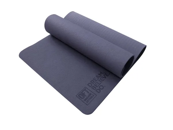 Коврик для йоги и фитнеса 185 х 80 см толщина 8 мм TPE лиловый