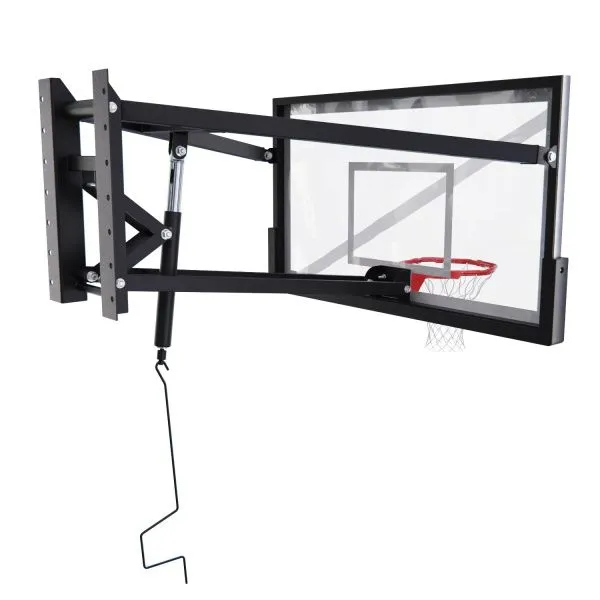 Баскетбольный щит DFC со съёмным регулятором высоты, стекло 12 мм, 180 х 105 см