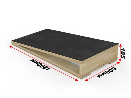 Гимнастический приставной мост жесткий из многослойной фанеры