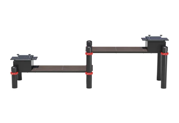 Горизонтальная гимнастическая скамья двойная 108х3,5 мм