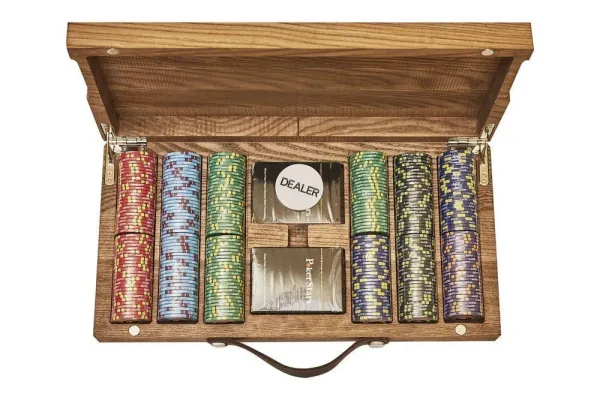 Набор для покера Valentino Poker Room Ceramic на 300 фишек в кейсе из ясеня, Partida