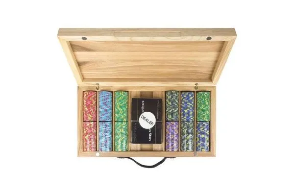 Набор для покера EPT Ceramic на 300 фишек в кейсе из ясеня v2, Partida