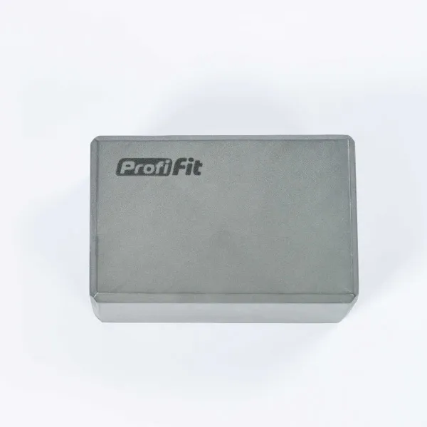 Блок для йоги серый PROFI-FIT