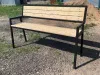 Скамья для улицы "Чайка" со спинкой