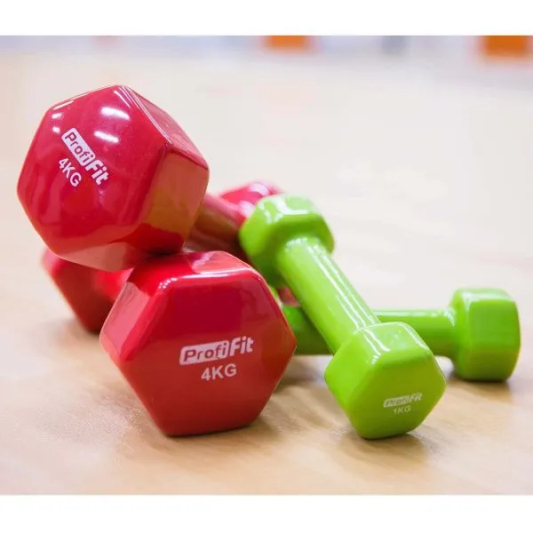 Гантель в виниловой оболочке PROFI-FIT