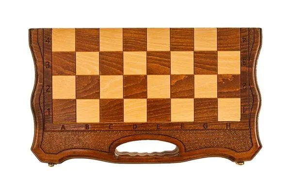 Шахматы + нарды резные 40 с ручкой, Haleyan