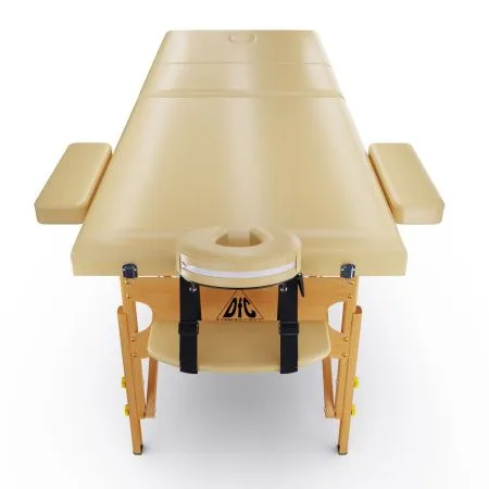 Массажный стол DFC NIRVANA, Relax Pro , дерев. ножки, цвет бежевый (Beige)