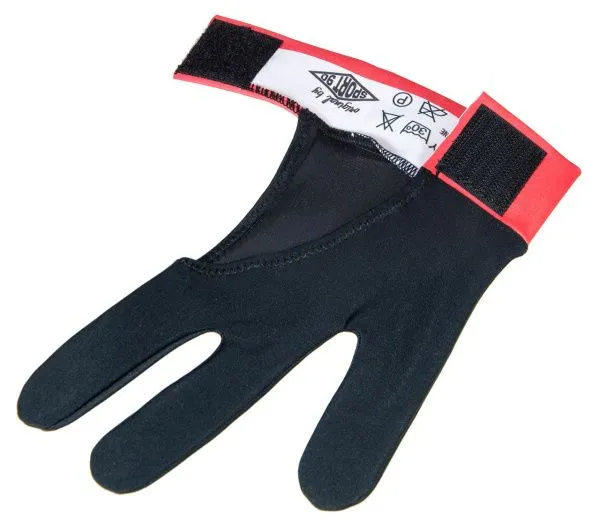 Перчатка бильярдная «Renzline» (черно-красная)