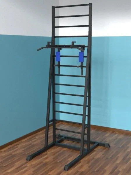 Шведская стенка разборная напольная с брусьями 3 в 1 (тип 3)