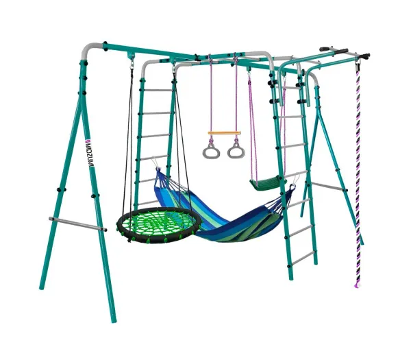 Спортивно-игровой комплекс Midzumi Tenshi Umi Large XL (Гнездо большое зеленое (синий гамак))