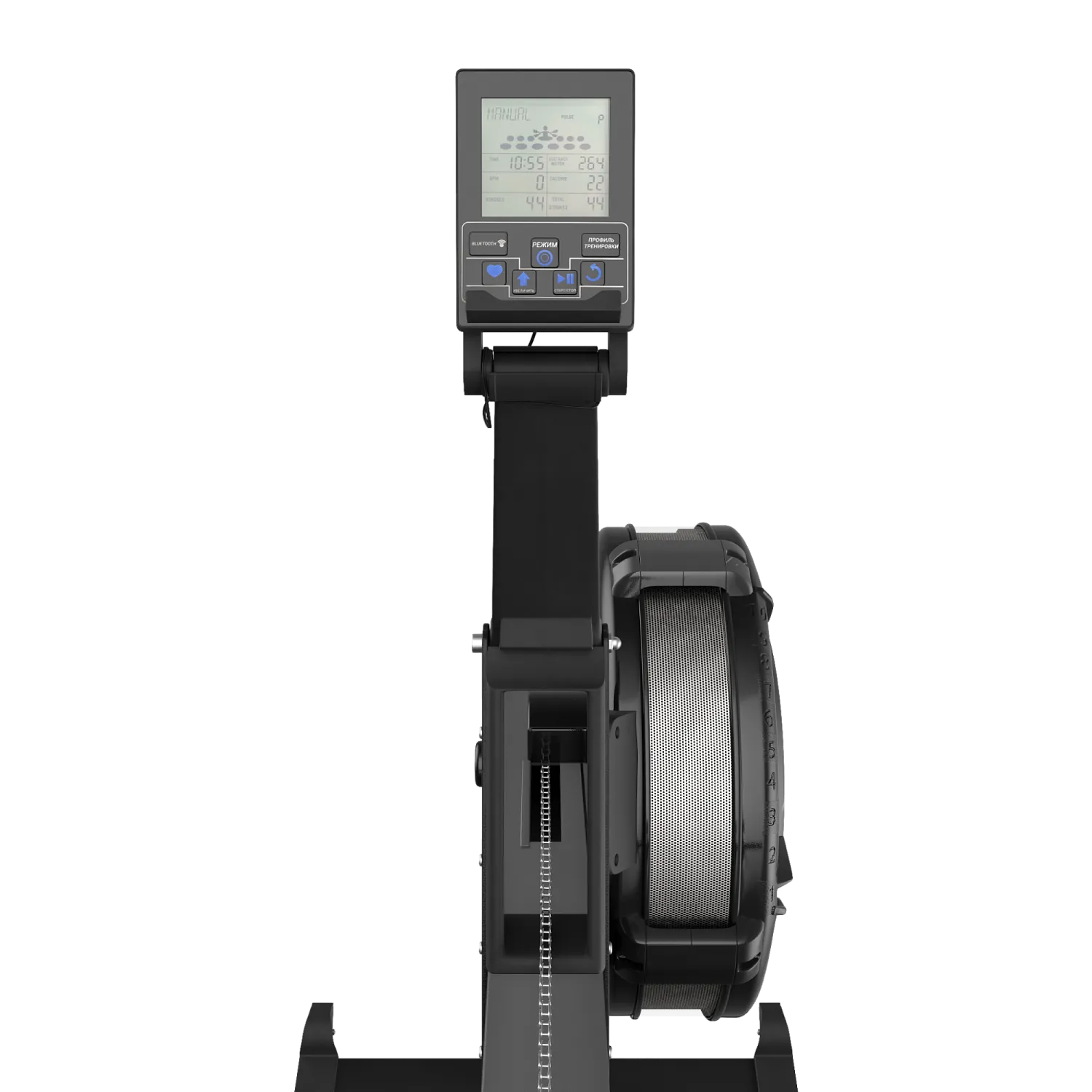 Гребной тренажер UNIX Fit Air Rower-X Black