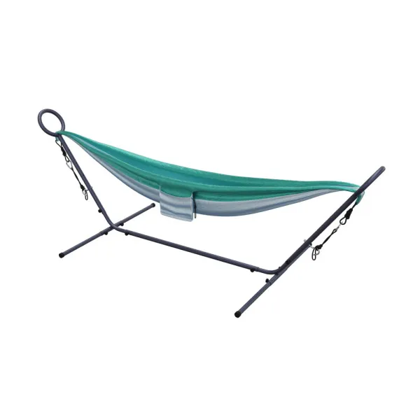 Гамак EVO FITNESS Jungle с каркасом, зеленый