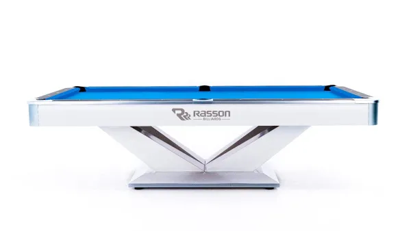 Бильярдный стол для пула "Victory II Plus" 8 ф (белый, сланец 30 мм)