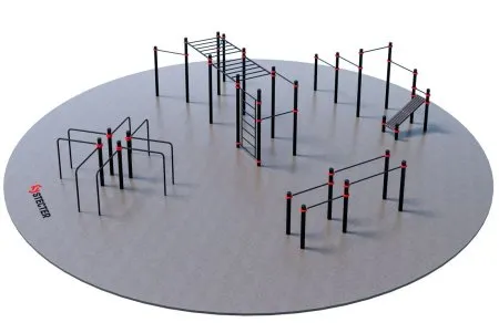 Проект "Дворовая площадка для Воркаут 2-2"