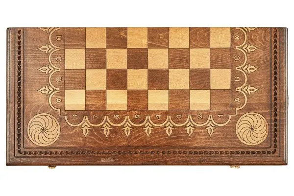 Шахматы + нарды резные "Бесконечность" 50, Mkhitaryan