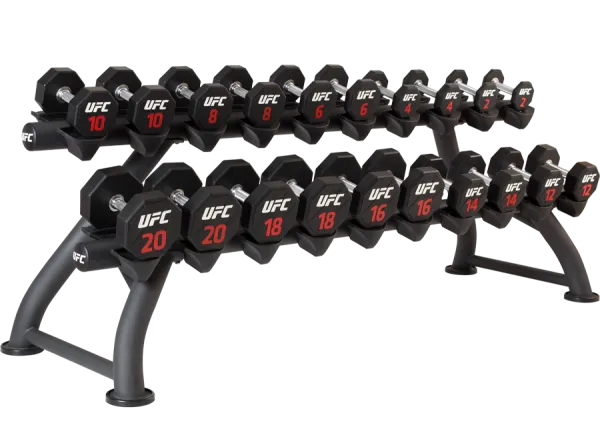 Гантельный ряд 2-20 кг (10 пар) UFC 