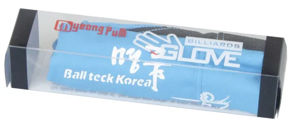 Перчатка бильярдная «Ball Teck 3» (черно-бирюзовая, вставка замша), защита от скольжения