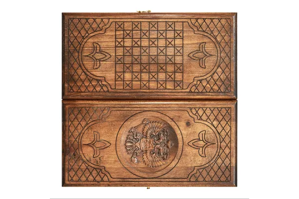 Нарды резные "Герб РФ-2" 40, Ustyan