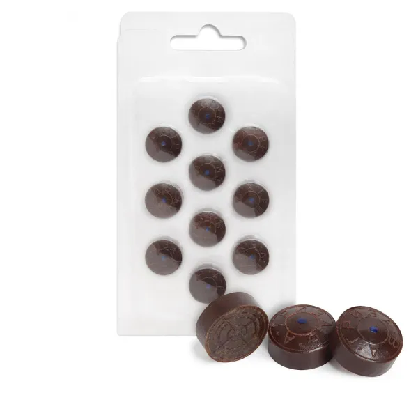 Наклейка для кия Гриза Синяя ø13мм средняя 1шт. фото Наклейка для кия Гриза Синяя ø13мм средняя 1шт.