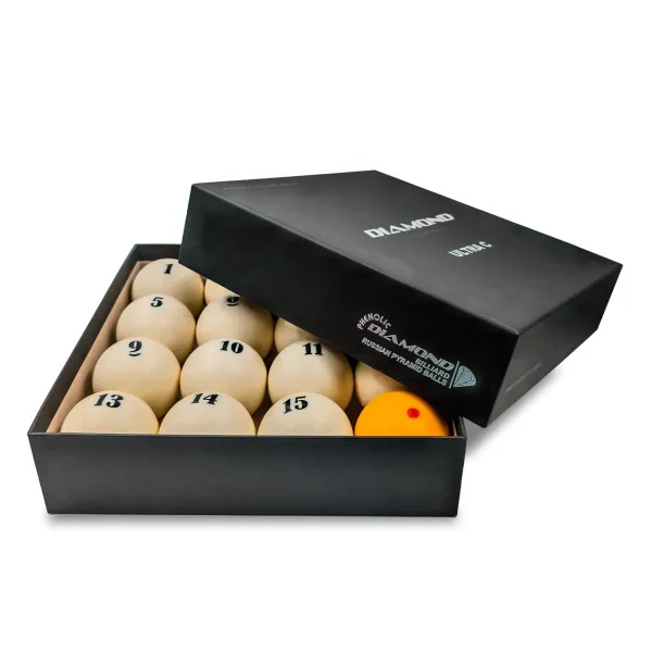 Комплект шаров 67 мм "Diamond Ultra C" желтый биток