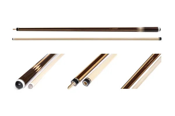 Двухсоставной бильярдный кий для русской пирамиды "Vantex" (термоясень, бук, граб) корона