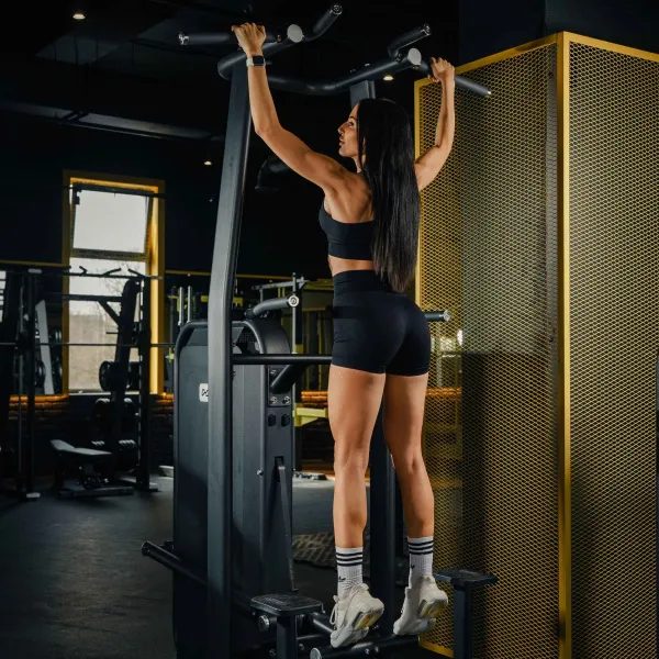 E7009JZ Турник, брусья с противовесом. Стек 135 кг