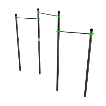 W220 Воркаут Перекладины разноуровневые для подтягивания из виса ZAVODSPORTA