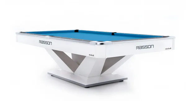 Бильярдный стол для пула "Victory II Plus" 9 ф (белый, сланец 30 мм)