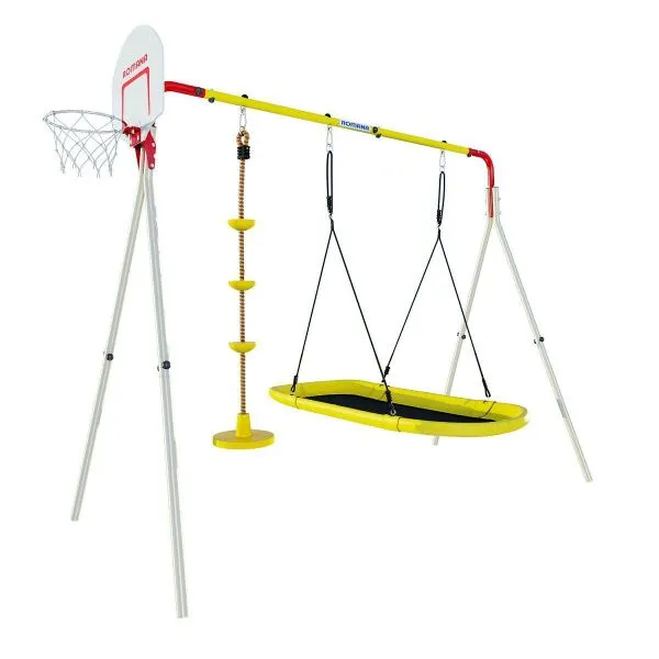 ROMANA Каркас для качелей-PRO (Комплект №5) (белый-красный-желтый)