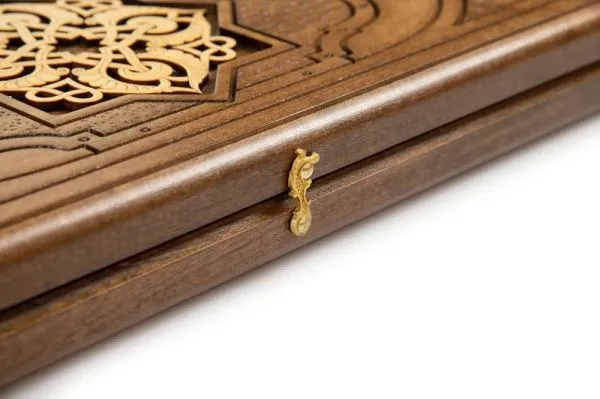 Нарды резные "Золотой узор 3" 50, Mirzoyan