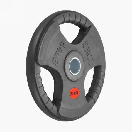 Диск VictoryFit 51 мм. обрезиненный с 3-мя хватами, 20 кг