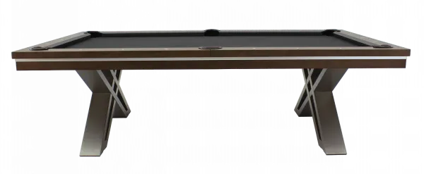 Бильярдный стол для пула "Pierce" 8 ф (коричневый) с плитой, со столешницей