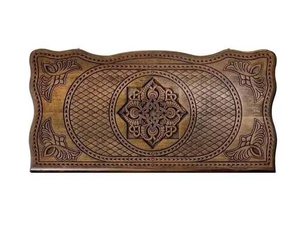 Нарды резные "Тёмный Узор 1" 60, Mirzoyan