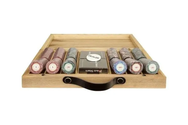 Набор для покера Casino Royale на 300 фишек в кейсе из ясеня v2, Partida