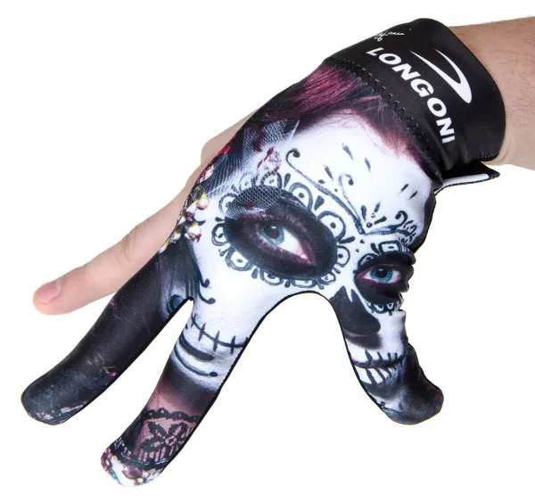 Перчатка бильярдная «Longoni Fancy Skull 1» правая