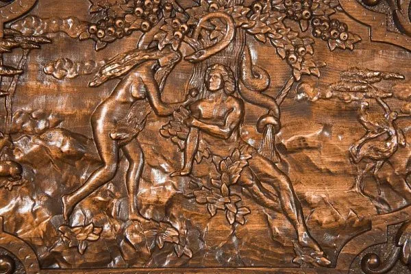 Нарды резные "Адам и Ева",50 Ustyan