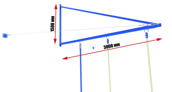 Консоль гимнастическая на три элемента