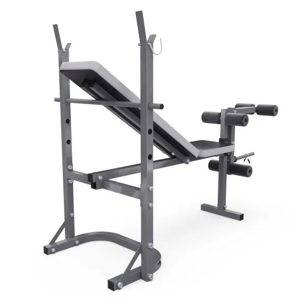 Скамья со стойками под штангу DFC D70