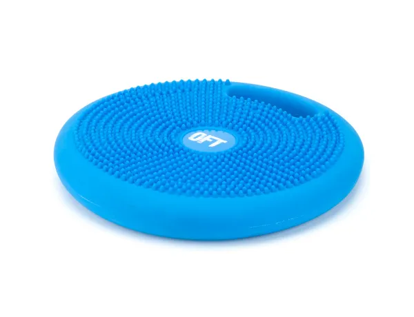 Массажно-балансировочная подушка с ручкой синяя