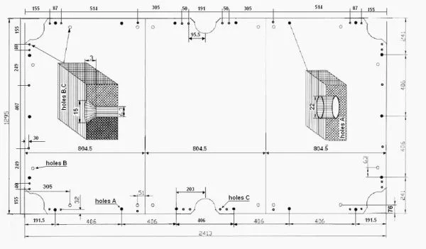 Плита для бильярдных столов Rasson Original Premium Slate 8фт h25мм 3шт.