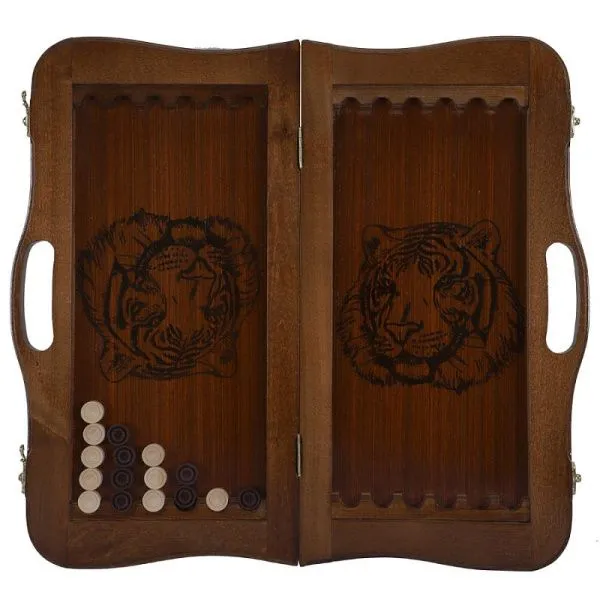 Нарды кожаные РФН "Питон" малые с ручкой