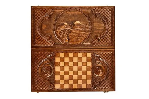 Нарды резные "Долина Арарата" 60, Simonyan