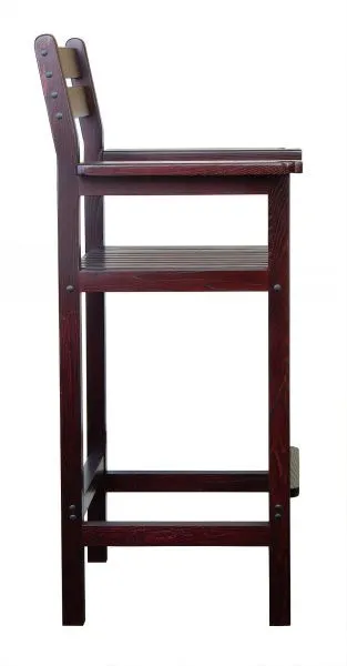 Кресло бильярдное из ясеня, цвет махагон