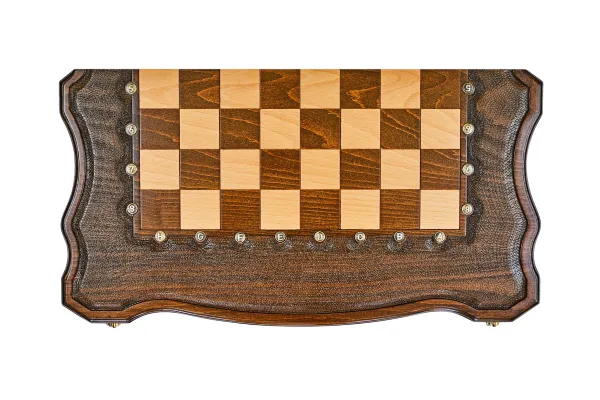 Шахматы + нарды резные "Гамбит 2" 60, Simonyan