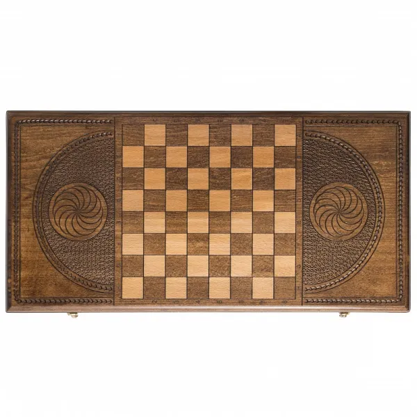 Нарды резные "Герб РФ" 60, Zakaryan