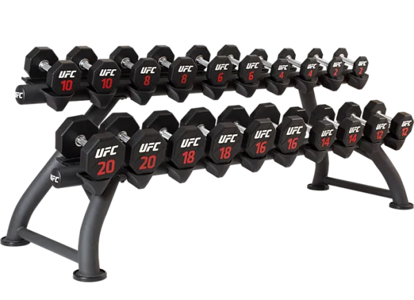 Гантельный ряд 2-20 кг (10 пар) UFC 