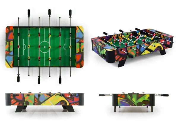 Настольный футбол кикер Derby цветной